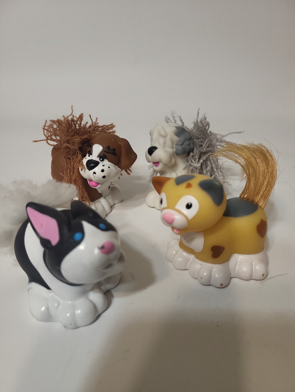 Vintage Fisher-Price Little People Touch And Feel Pet Lot Sonya Lee Pet Salon